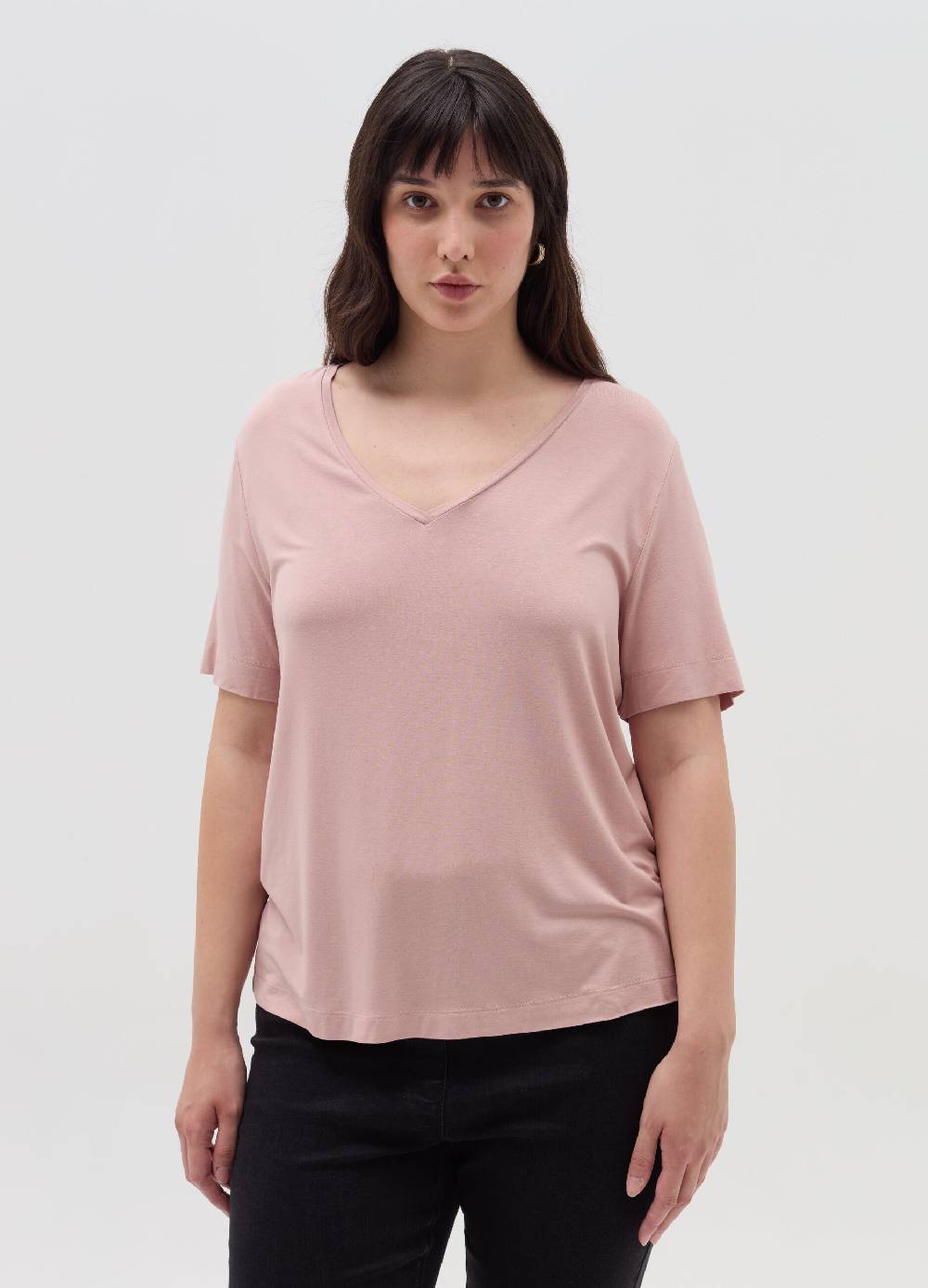 MYA T-shirt con scollo a V Curvy Shopping Online