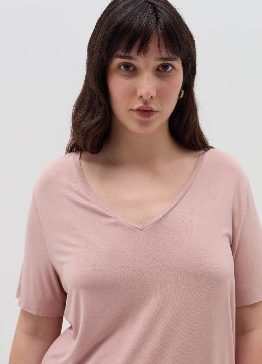 MYA T-shirt con scollo a V Curvy Shopping Online