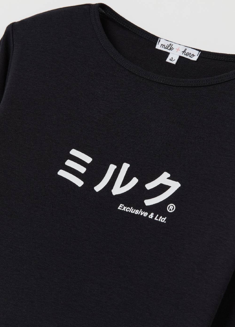 MILK+HERO T-shirt in cotone con maniche lunghe Novità