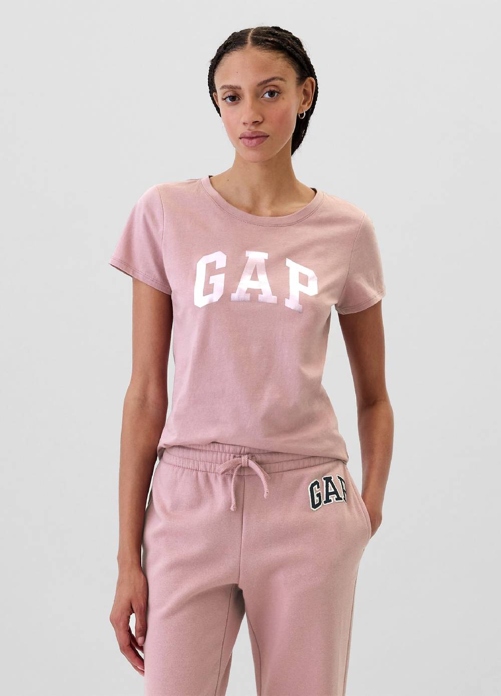 GAP T-shirt con stampa logo in foil Vendita Calda