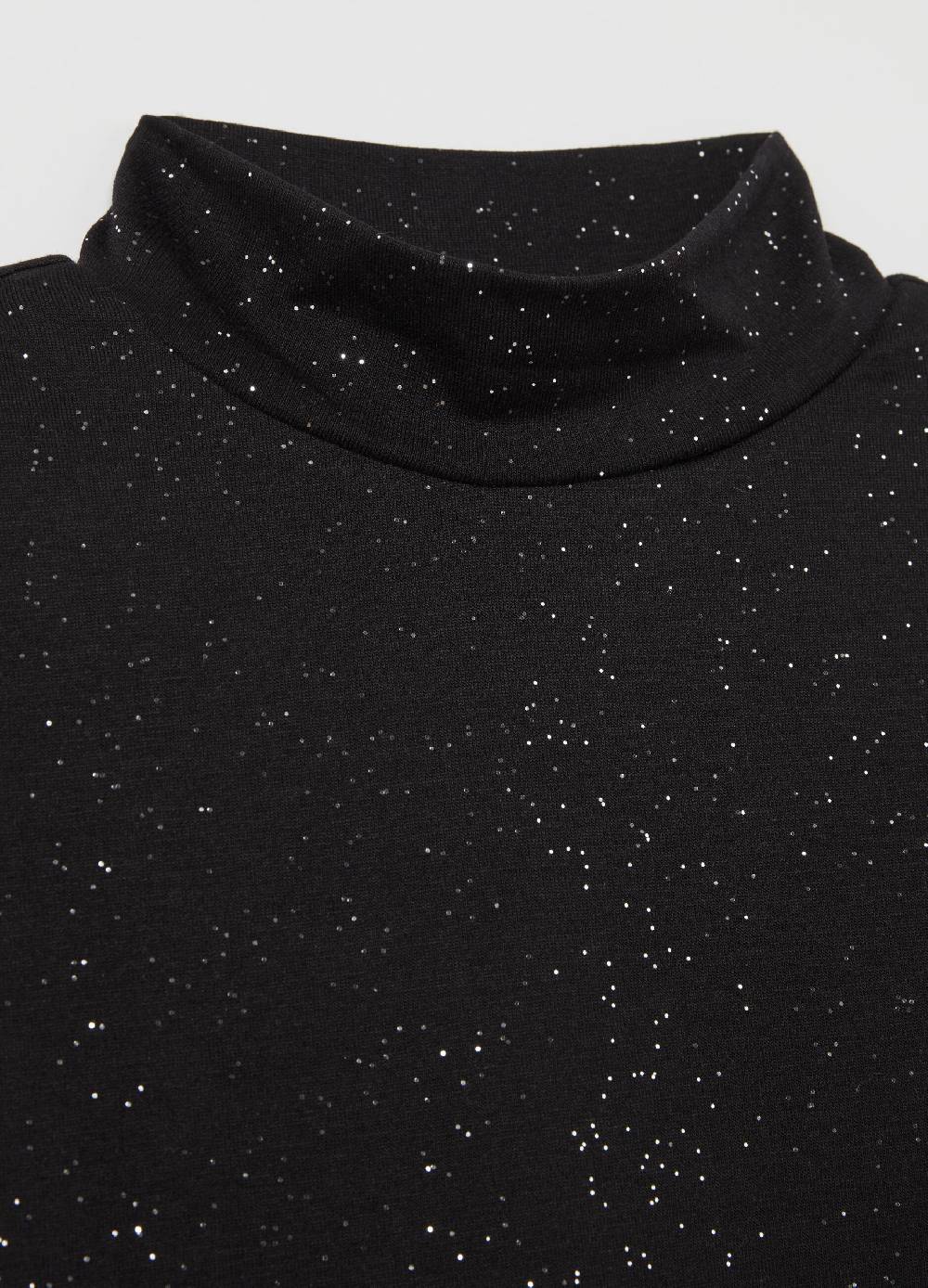 B. ANGEL T-shirt mock neck con maniche lunghe In Saldo
