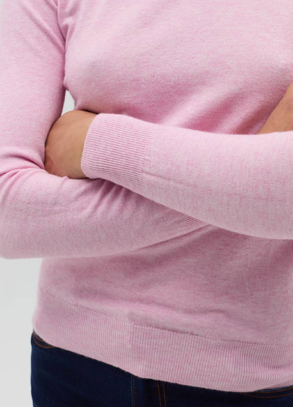 HYBRID Pullover girocollo con piccolo risvolto Italy