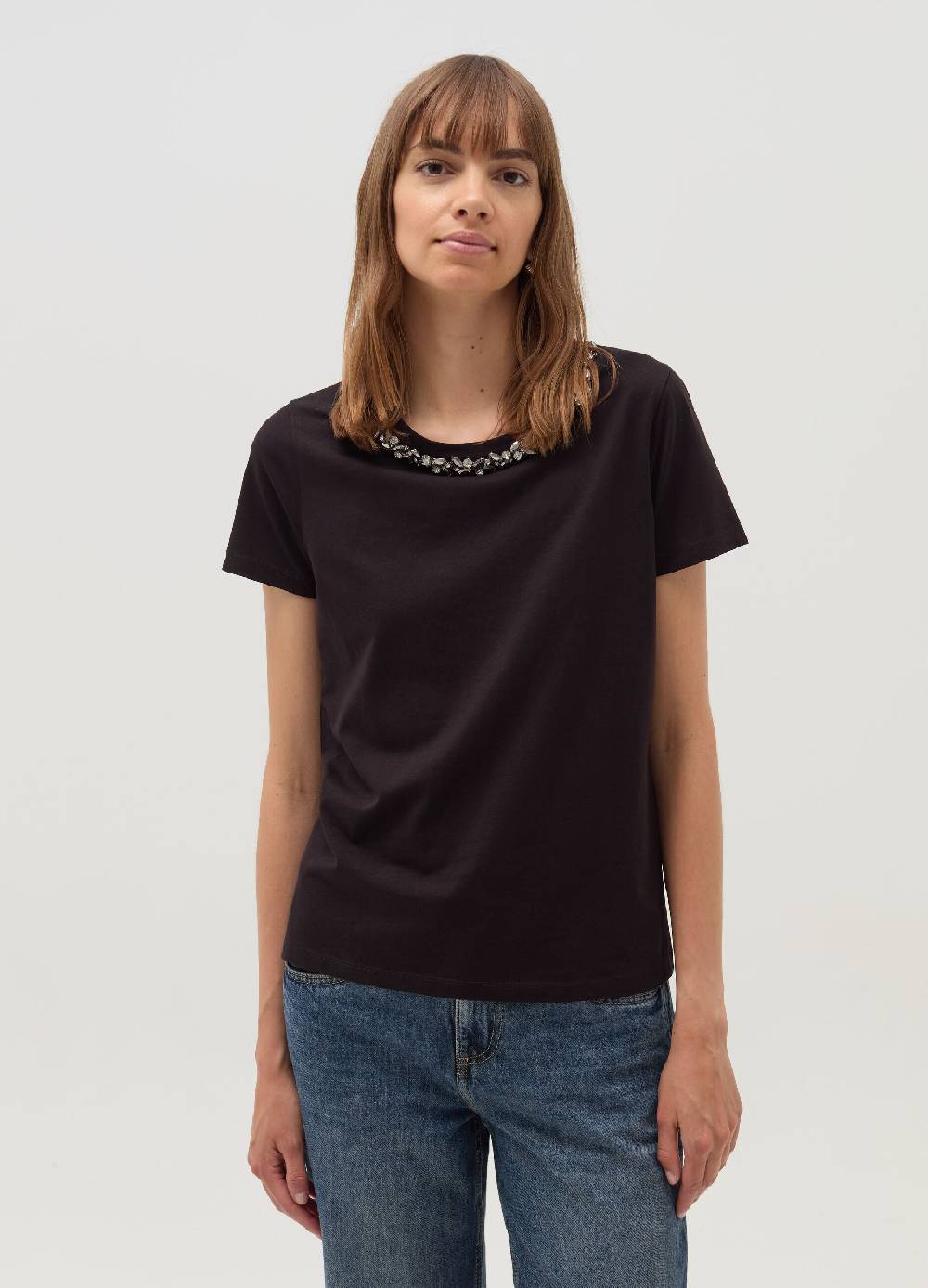 OVS T-shirt girocollo con applicazioni gioiello Shopping Online
