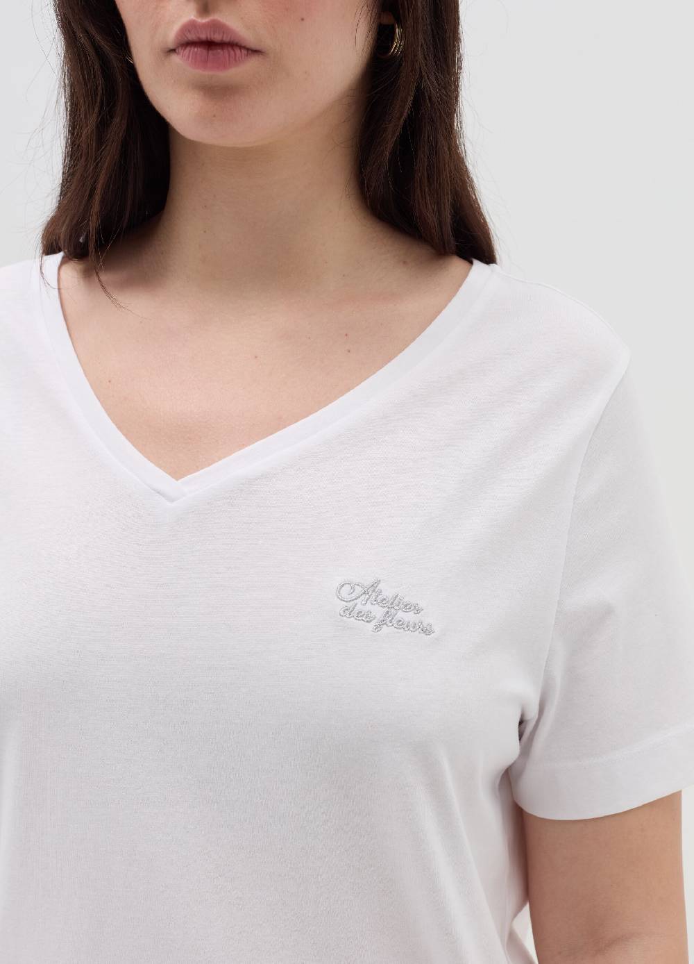 MYA T-shirt con ricamo lurex Curvy Economico