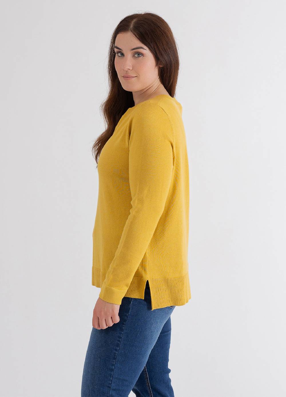 OCTOBER Maglia a maniche lunghe scollo a barca Curvy Saldi