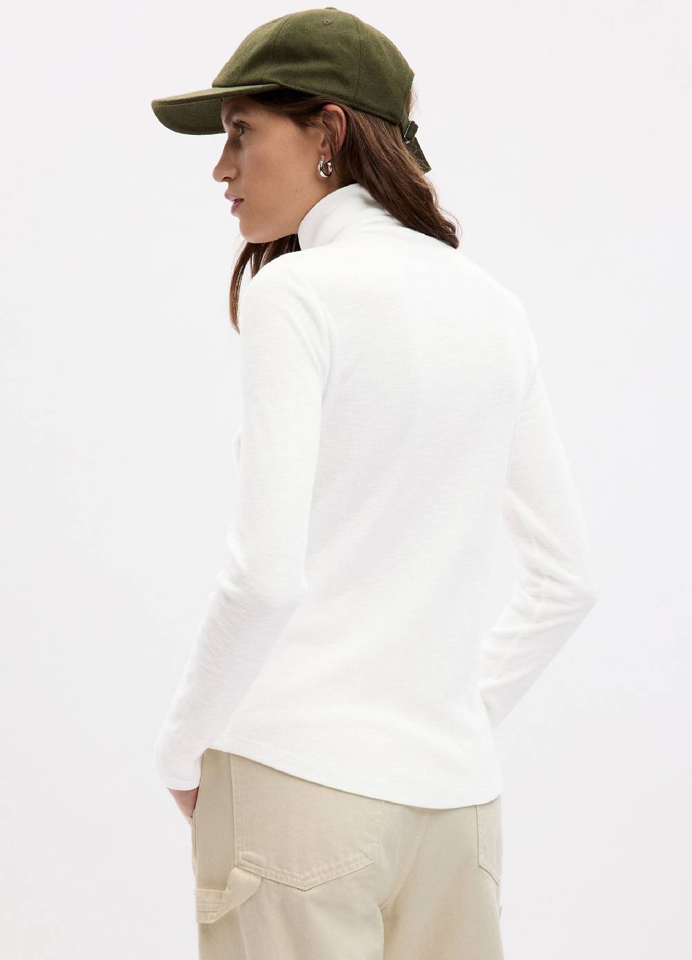 GAP T-shirt a costine sottili con collo alto Fino al 65% di sconto