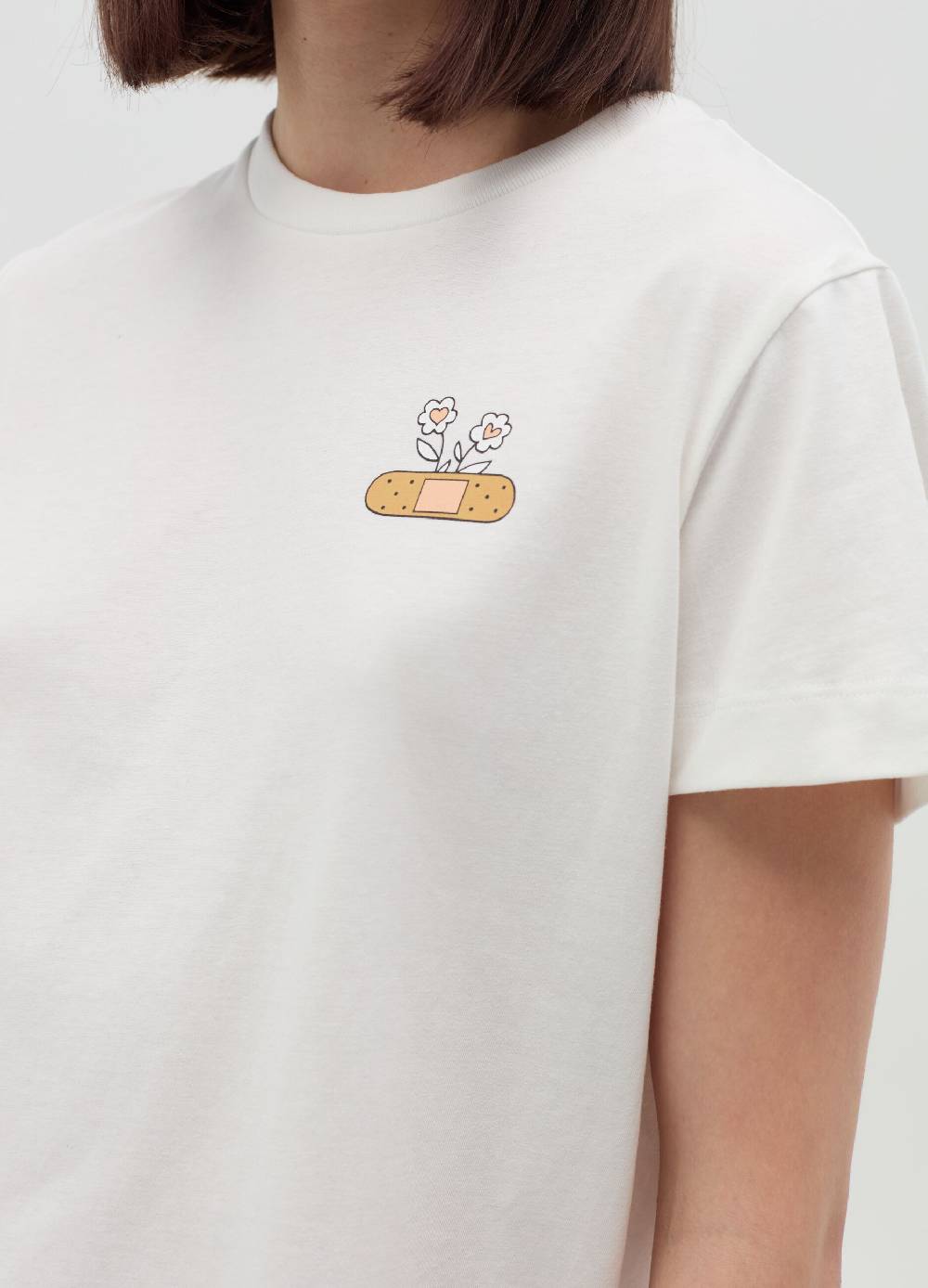 MILK+HERO T-shirt in cotone con stampa Officina