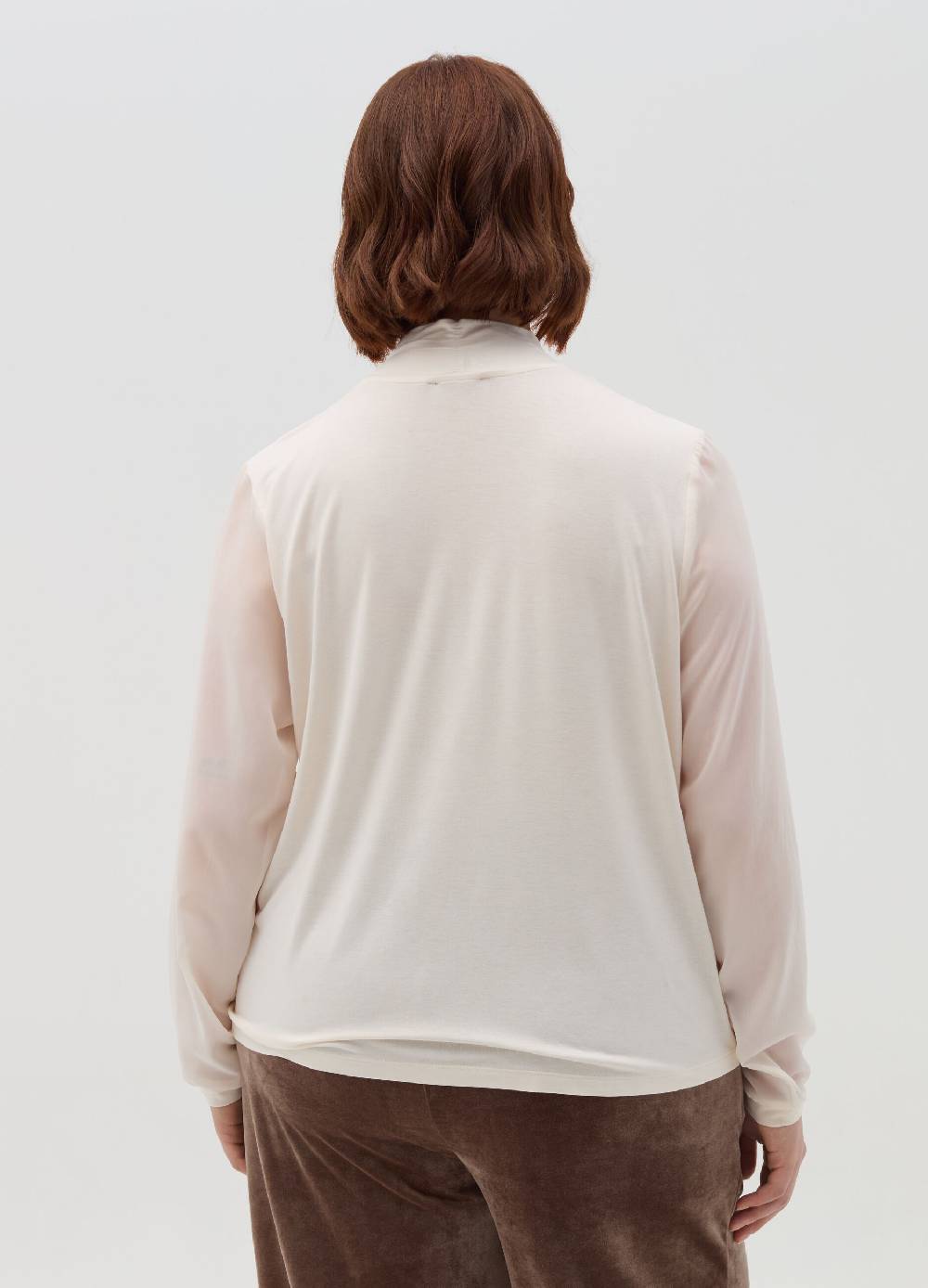 MYA T-shirt in viscosa stretch con nodo Curvy In vendita