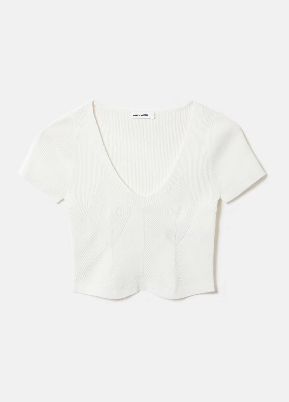 TALLY WEIJL Crop top a costine Sconti questo mese