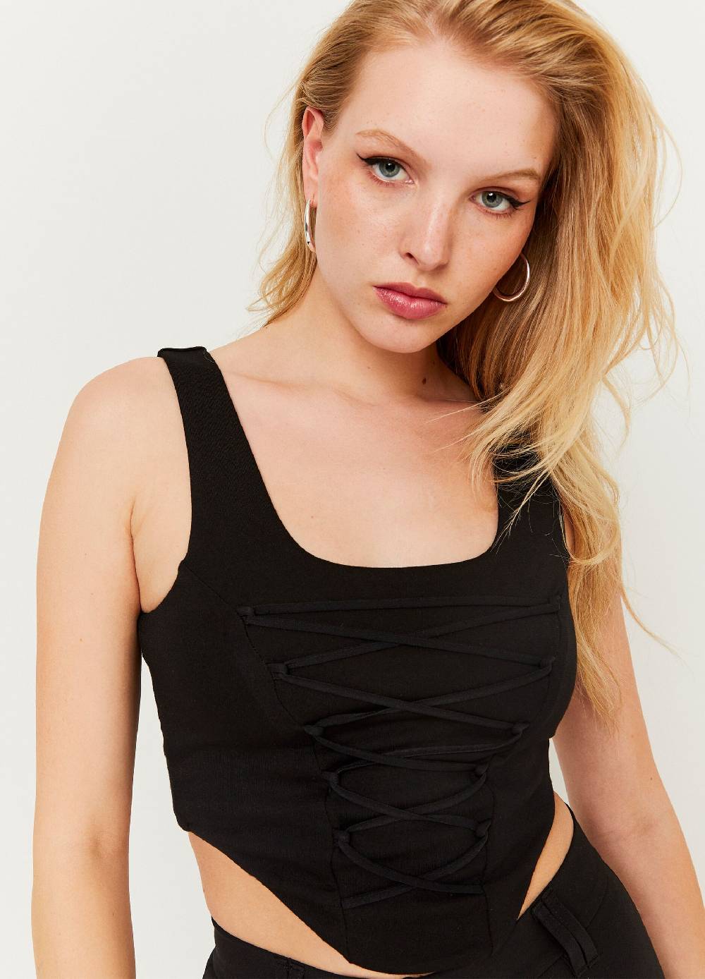 TALLY WEIJL Crop top a corsetto con lacci incrociati Italia