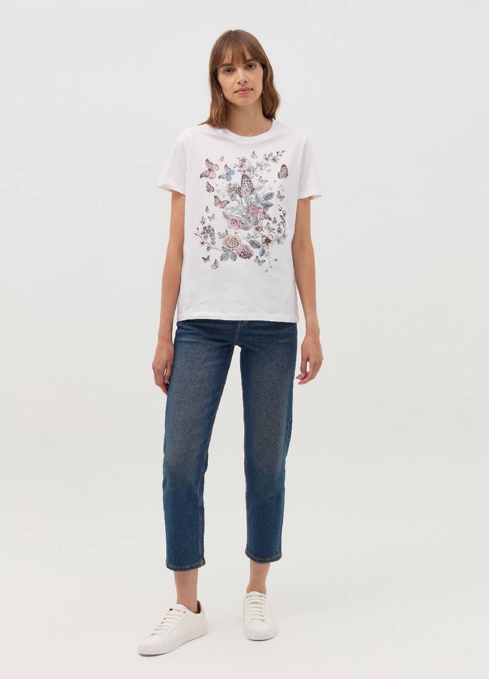 OVS T-shirt con stampa farfalle e fiori Shopping Online