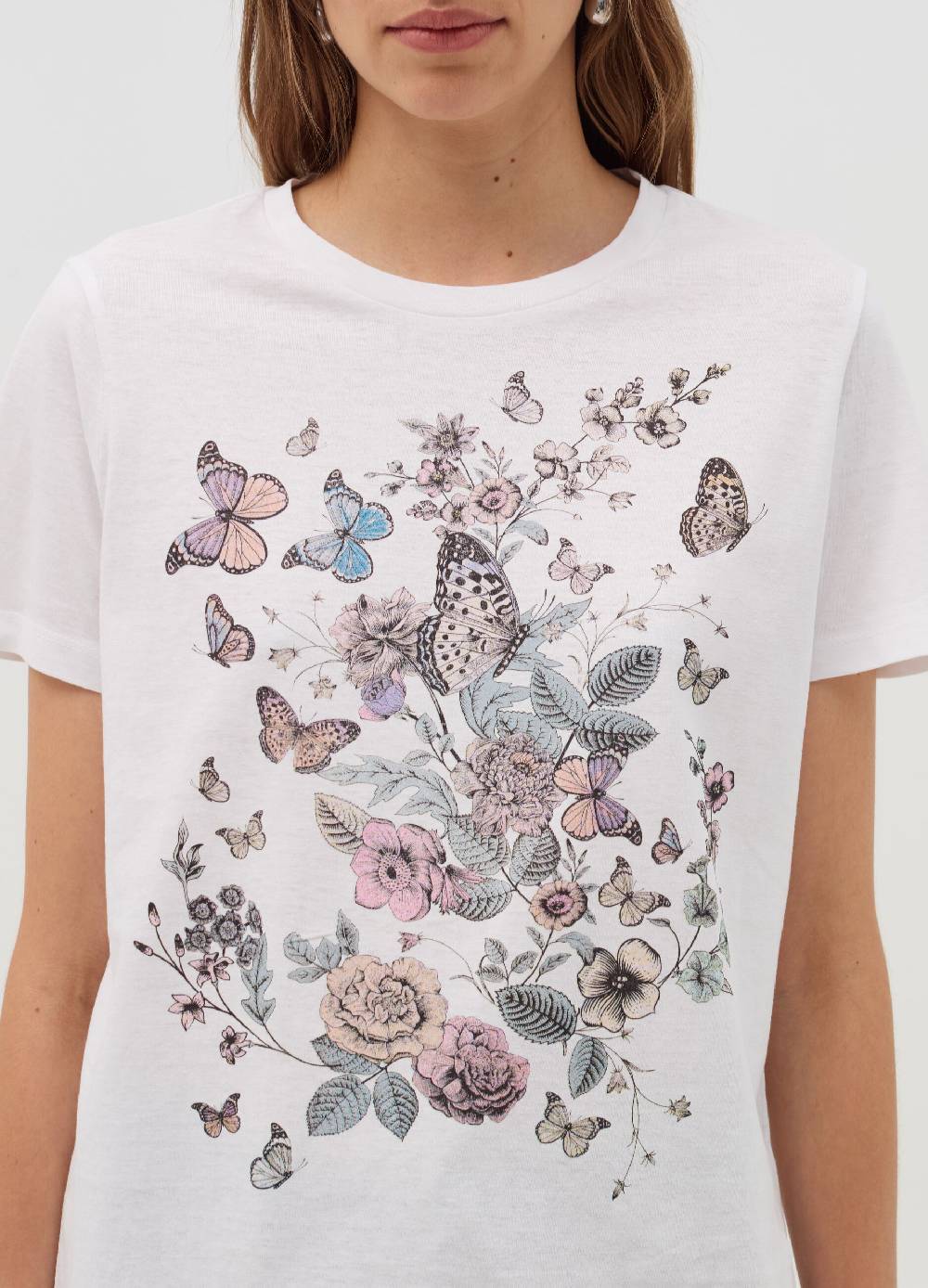OVS T-shirt con stampa farfalle e fiori Shopping Online