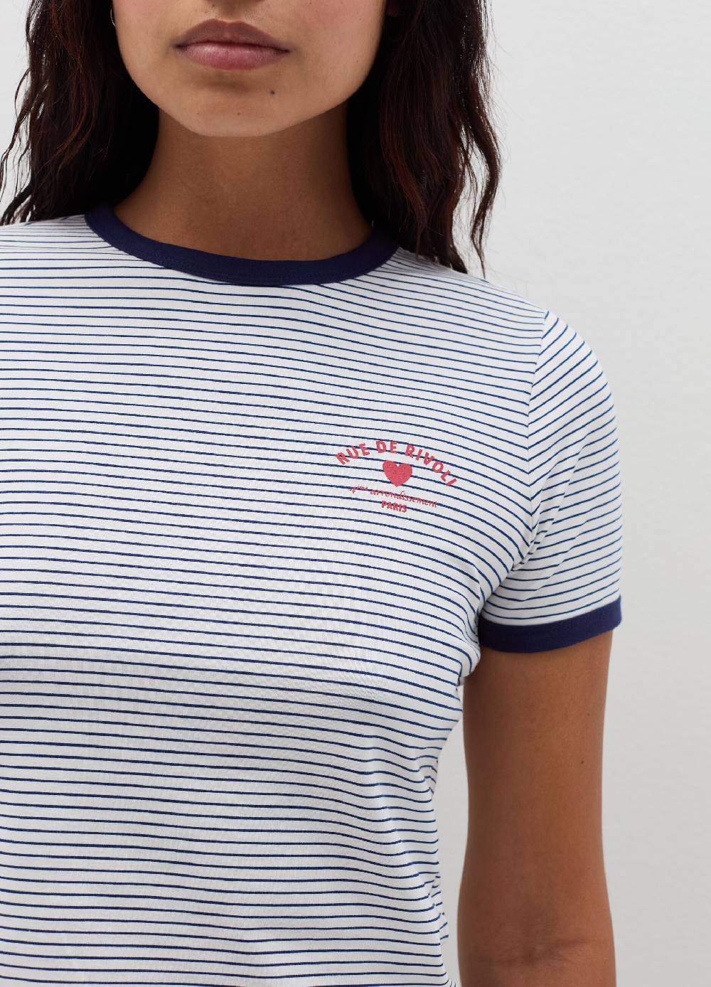B. ANGEL T-shirt con profili a contrasto e stampa Sottocosto