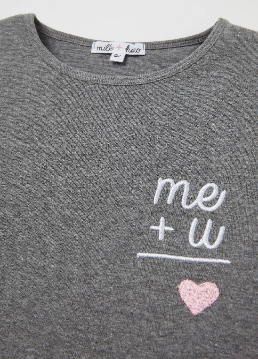 MILK+HERO T-shirt girocollo con ricamo Novità