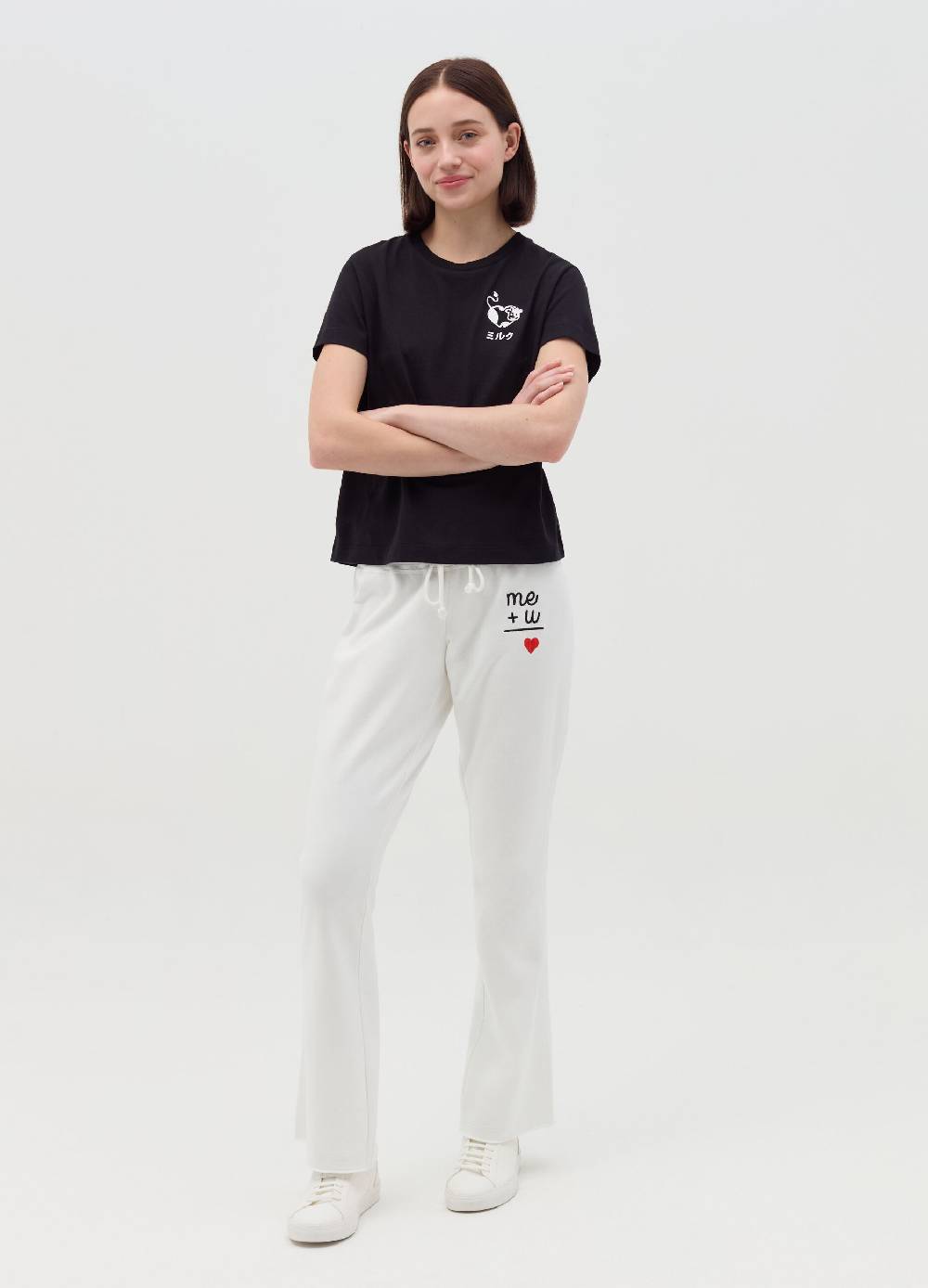 MILK+HERO T-shirt girocollo in cotone Presa