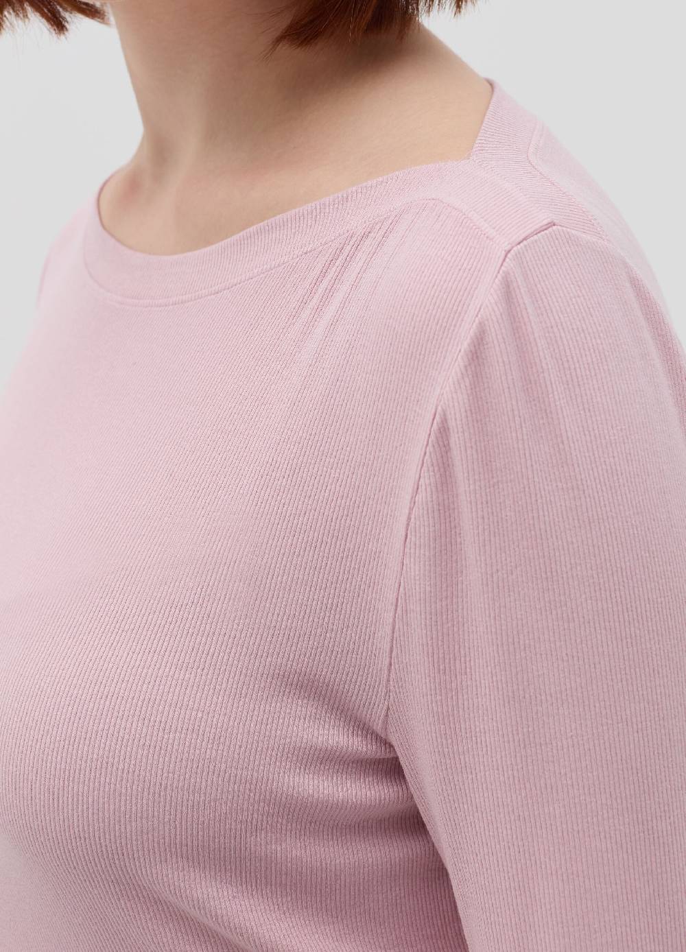 MYA T-shirt a costine con scollo a barca Curvy I Più Venduti