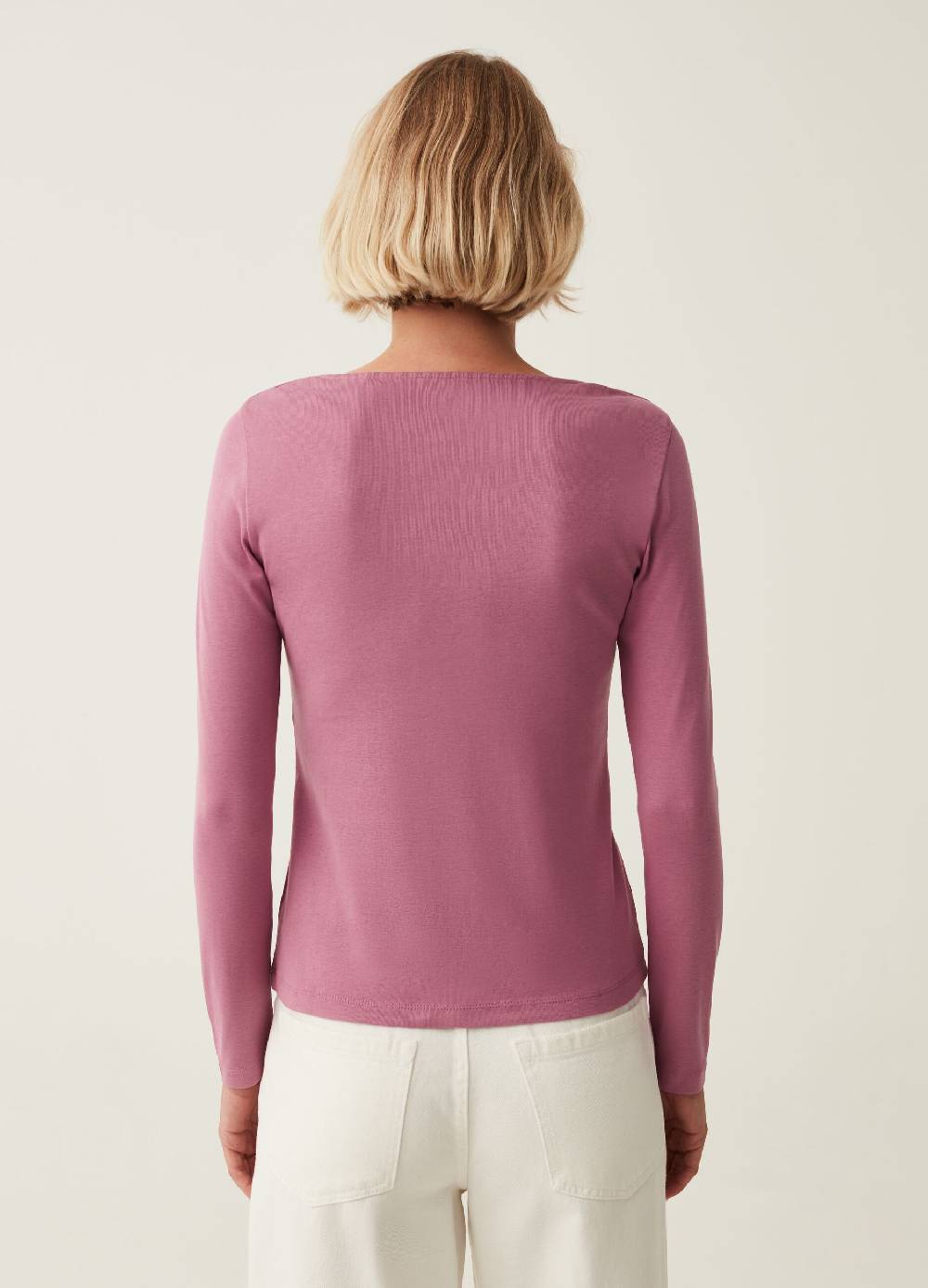OVS T-shirt a maniche lunghe con scollo a cuore Moda