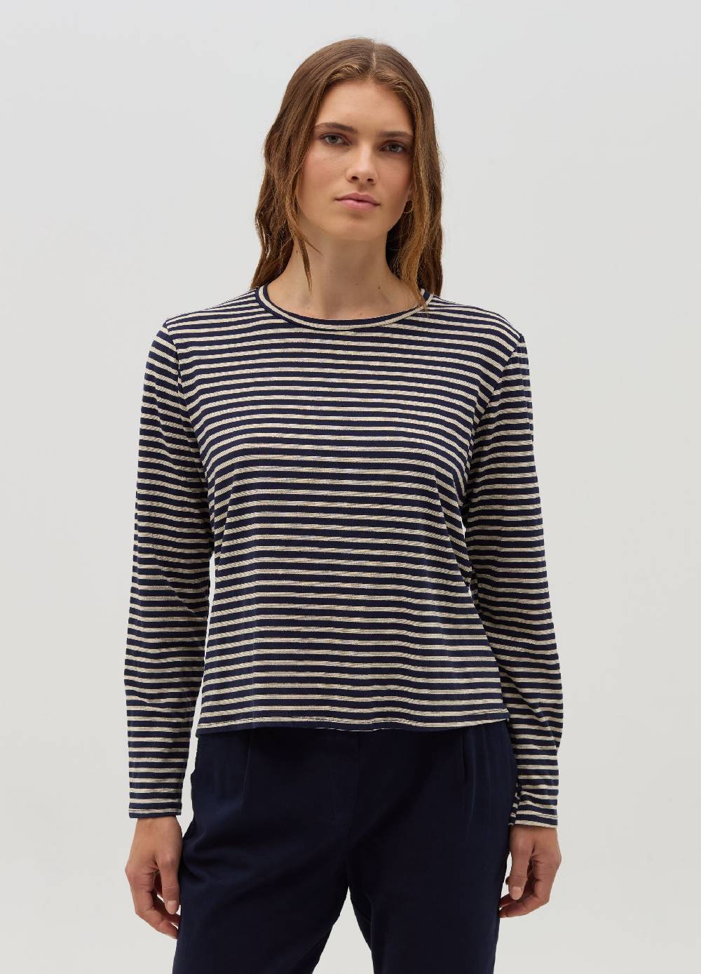HYBRID T-shirt a righe in lurex con maniche lunghe Spedizione gratuita