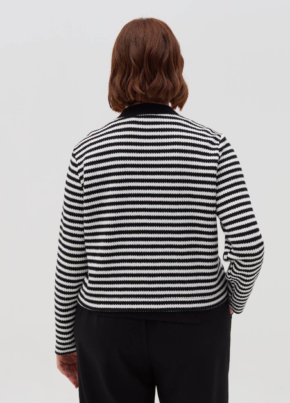 MYA Cardigan a righe con bottoni dorati Curvy Sconto di tempo limitato