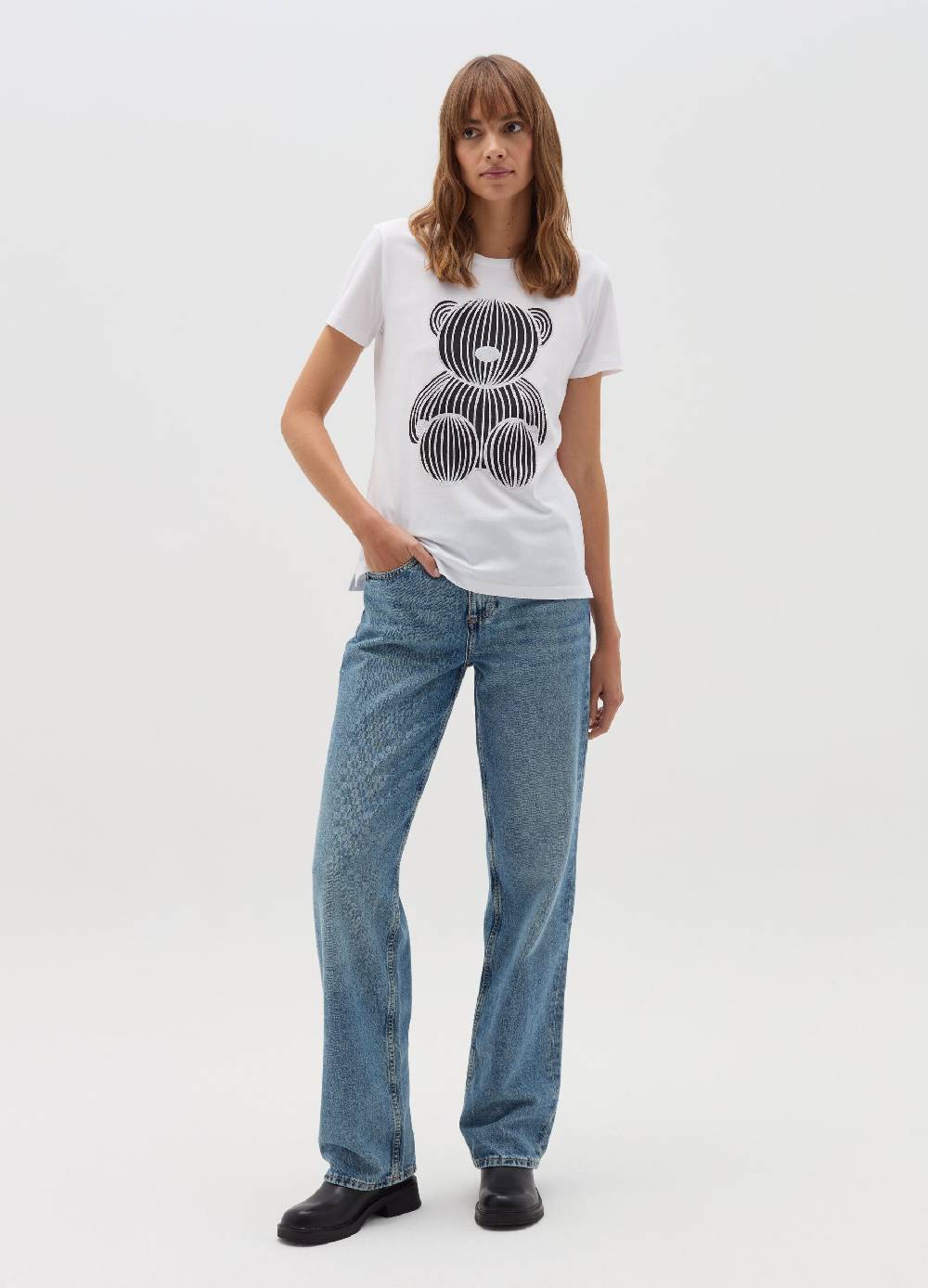 OVS T-shirt stampa orso con strass Grande vendita