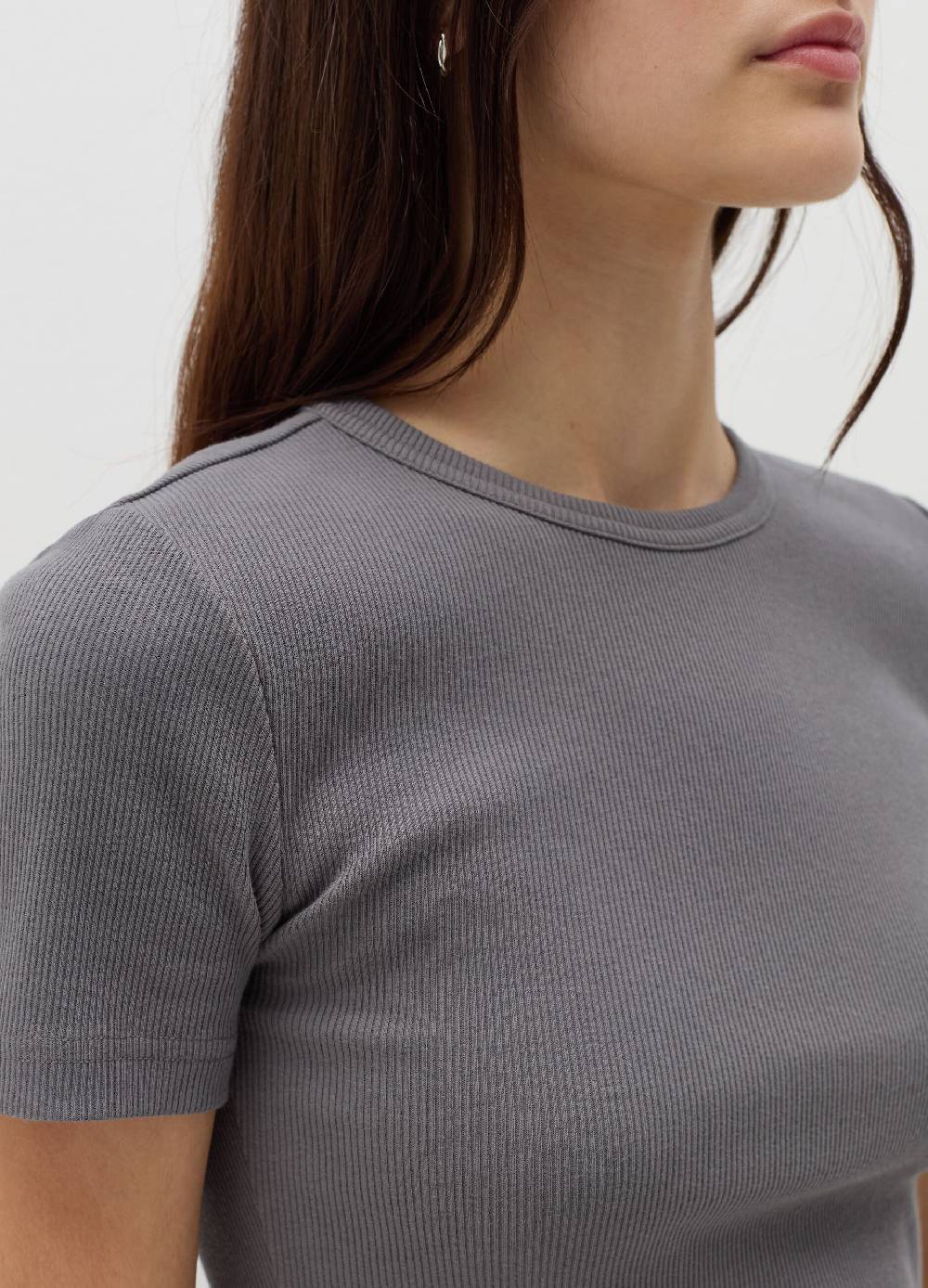 B. ANGEL T-shirt in cotone stretch a costine Flash Sale