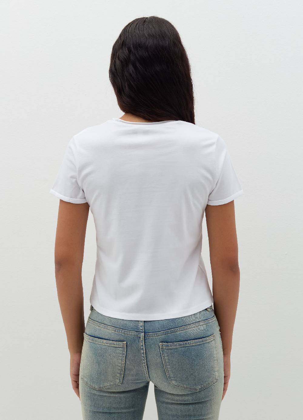 B. ANGEL T-shirt in cotone scollo rotondo Offerta natalizia