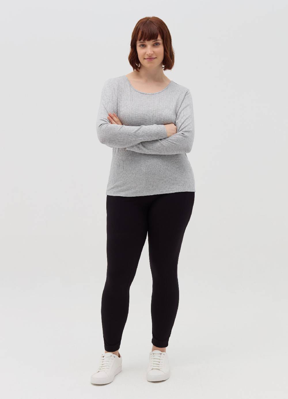 MYA T-shirt in lurex a coste piatte Curvy Offerta Anniversario