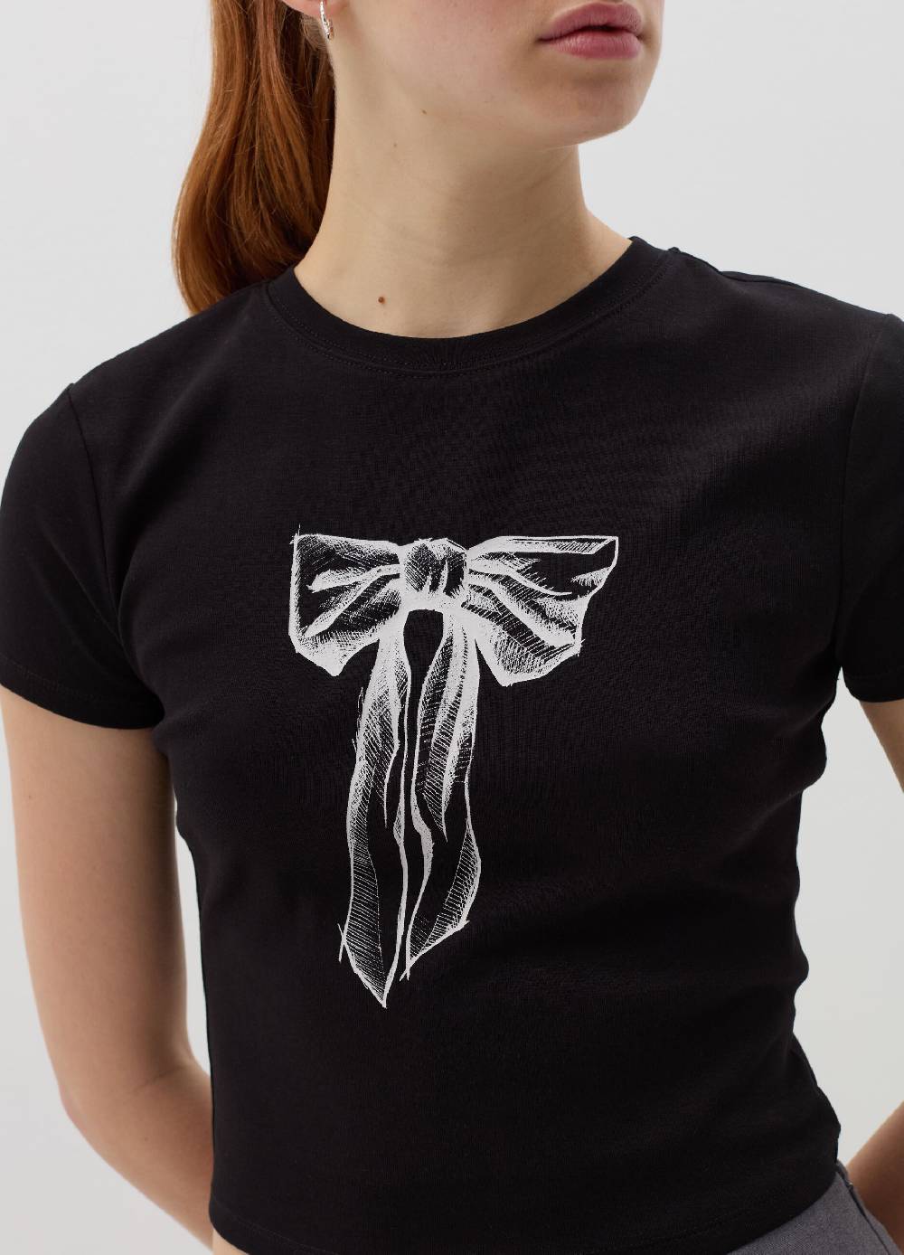 B. ANGEL T-shirt in cotone stretch con stampa Liquidazione