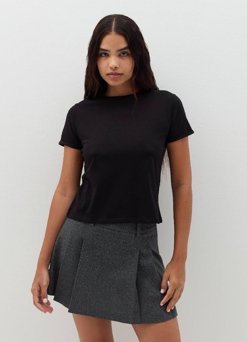 B. ANGEL T-shirt in cotone scollo rotondo Ritorno libero