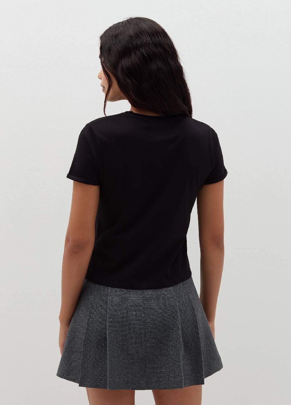 B. ANGEL T-shirt in cotone scollo rotondo Ritorno libero