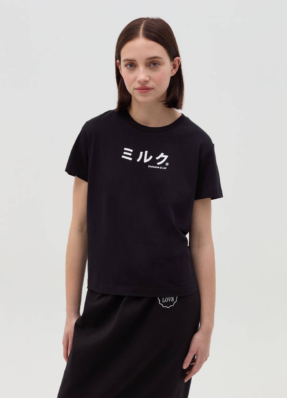 MILK+HERO T-shirt girocollo in cotone Fino al 60% di sconto