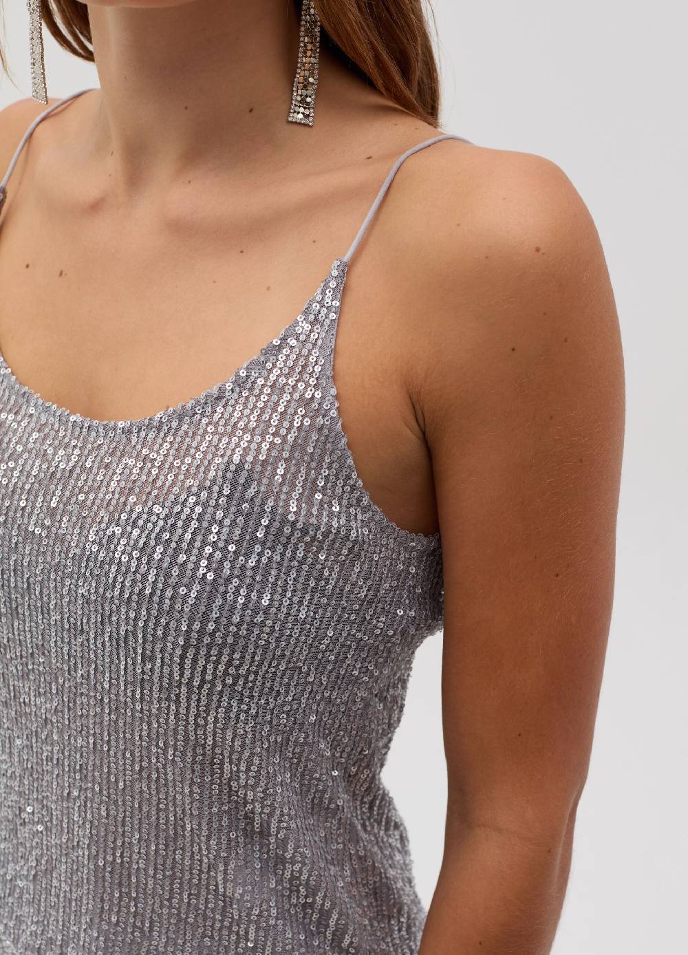 OVS Top con paillettes all-over Discount Store per i nuovi prodotti