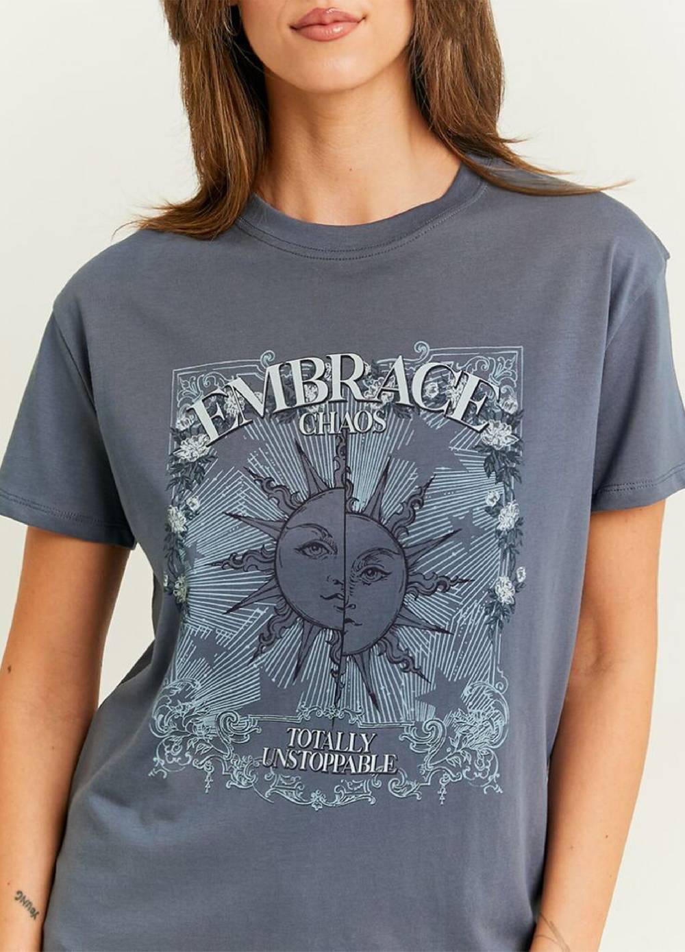 TALLY WEIJL T-shirt in cotone con stampa Officina