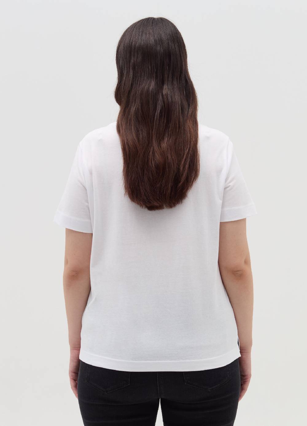 MYA T-shirt in cotone con stampa Curvy Limitato a 3 giorni
