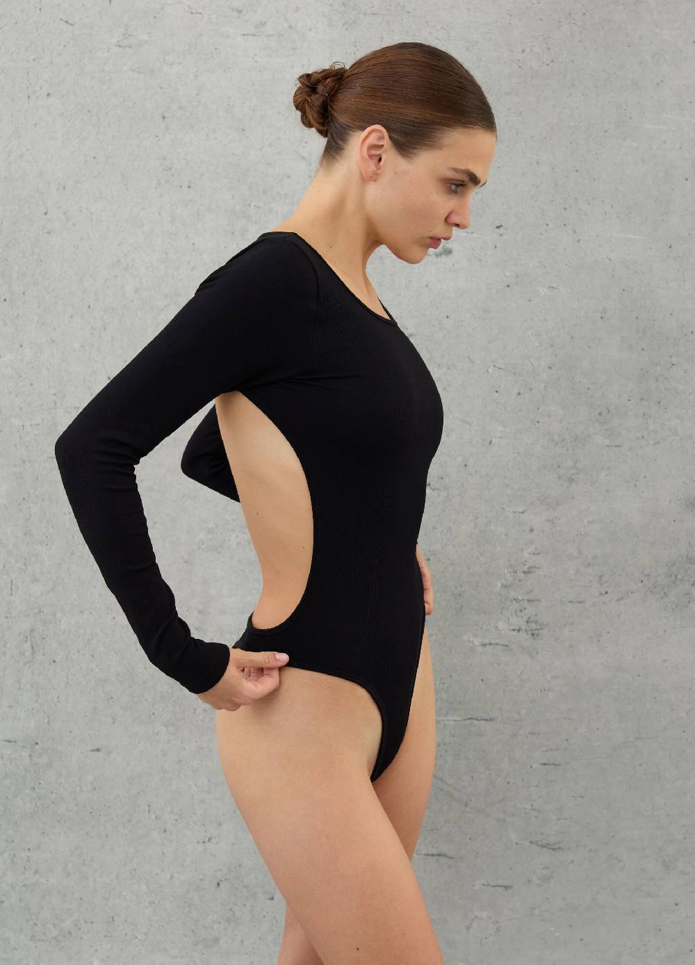 UTOPJA Bodysuit Cut Out Black Nuovo