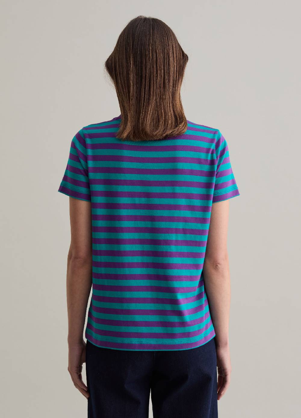 PIOMBO T-shirt in cotone Supima a righe Consegna Veloce