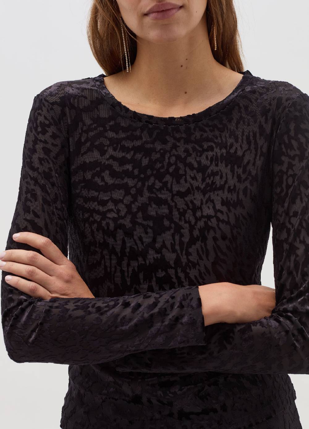 OVS T-shirt animalier con lavorazione devore Promozione Limitata