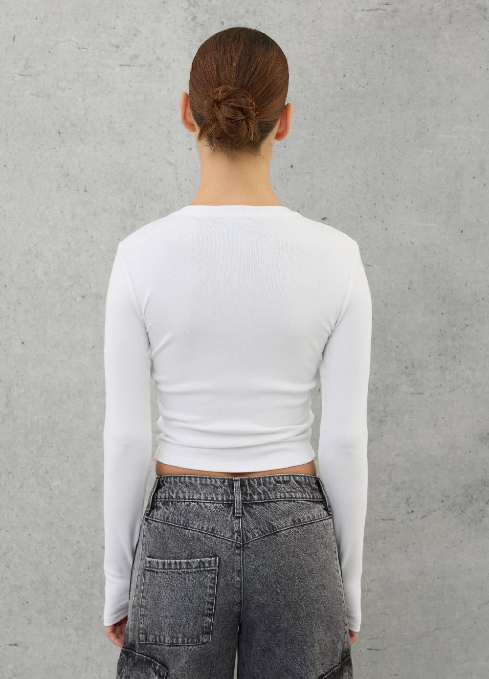 UTOPJA Crop Longsleeve T-shirt White Online