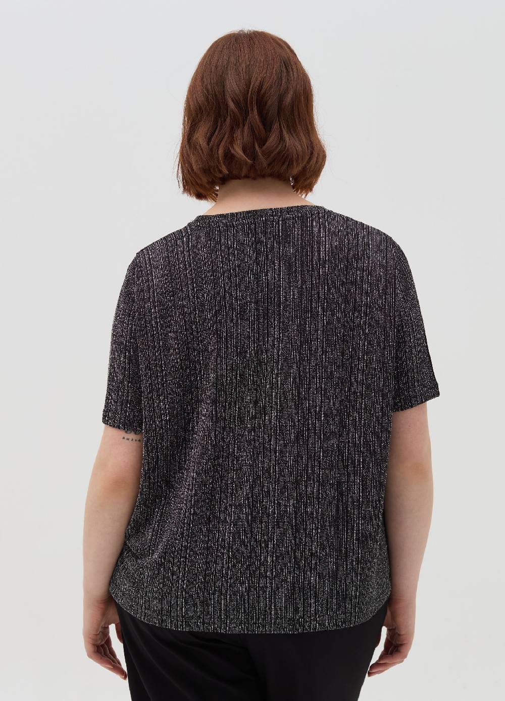 MYA T-shirt in lurex Curvy Saldi Di Fabbrica