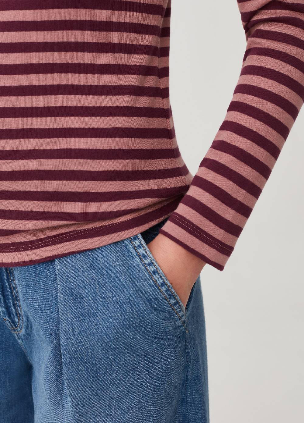 OVS T-shirt a righe con collo alto Moda