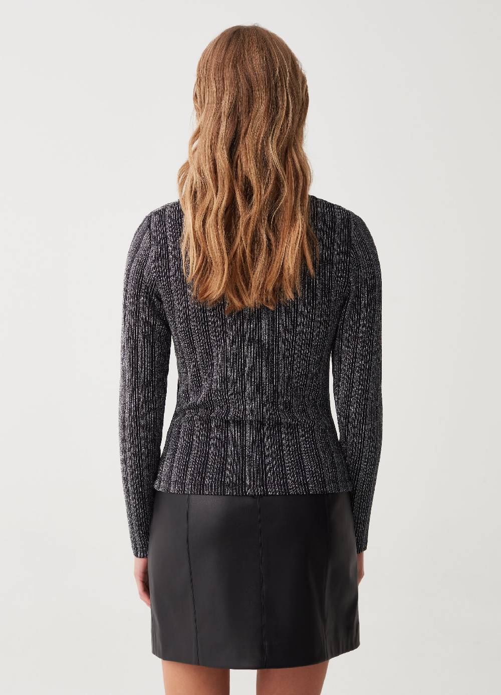 OVS T-shirt in lurex a righe sottili Shopping online