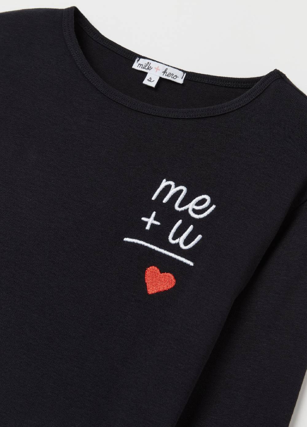 MILK+HERO T-shirt in cotone con maniche lunghe Offerte stagionali