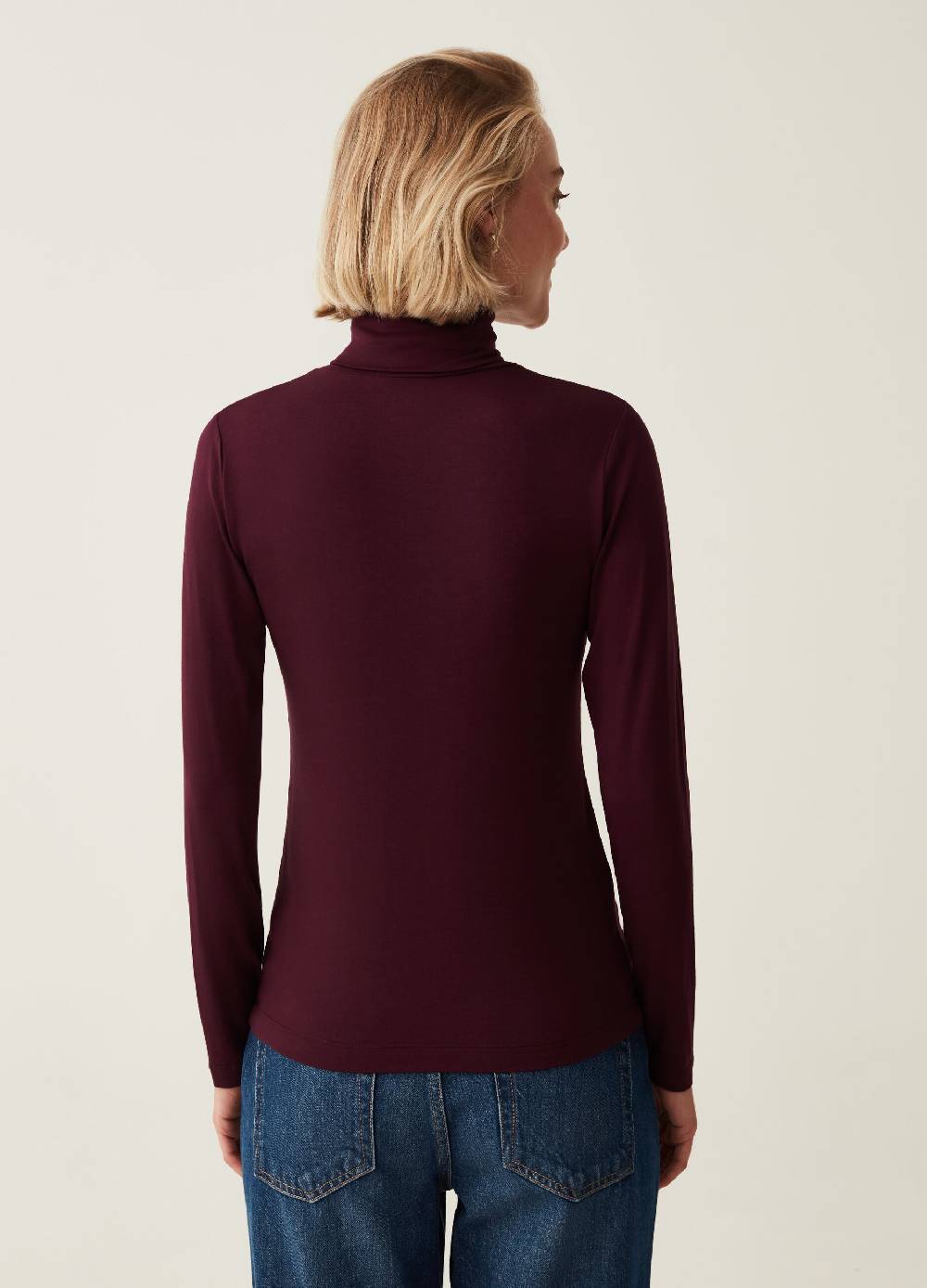 OVS T-shirt a collo alto con maniche lunghe Offerta settimanale