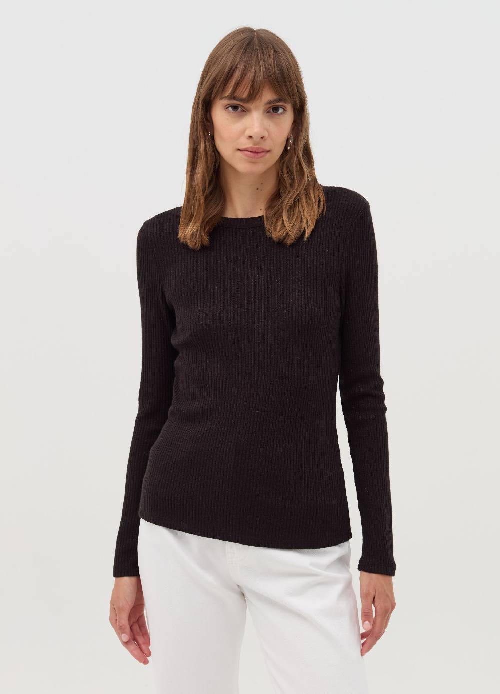 OVS T-shirt girocollo a coste piatte in lurex Rilascio limitato