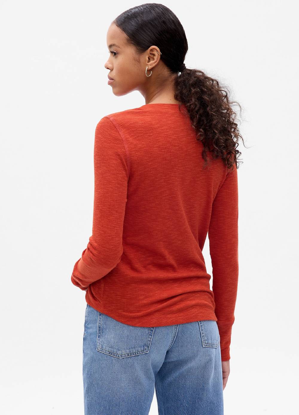 GAP T-shirt a costine sottili scollo serafino ACQUISTA ORA