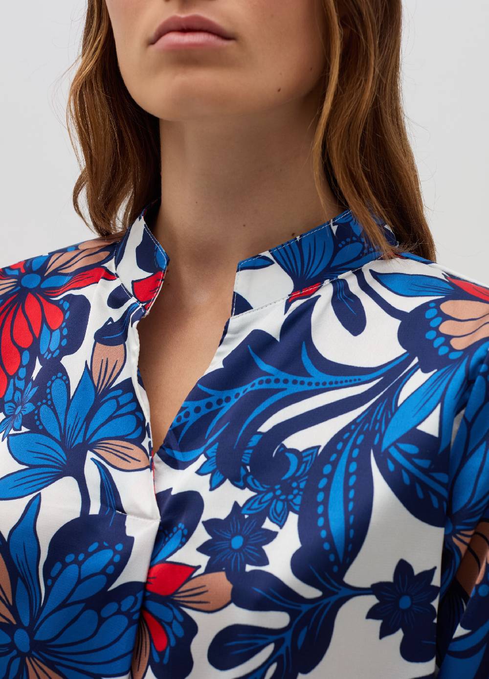 HYBRID Blusa floreale con maniche a tre quarti Promozione temporanea