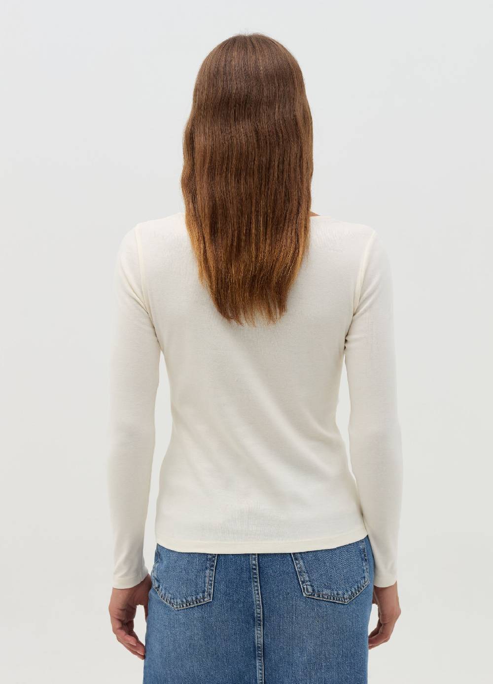 OVS T-shirt a maniche lunghe con scollo a cuore Fino al 50% di sconto