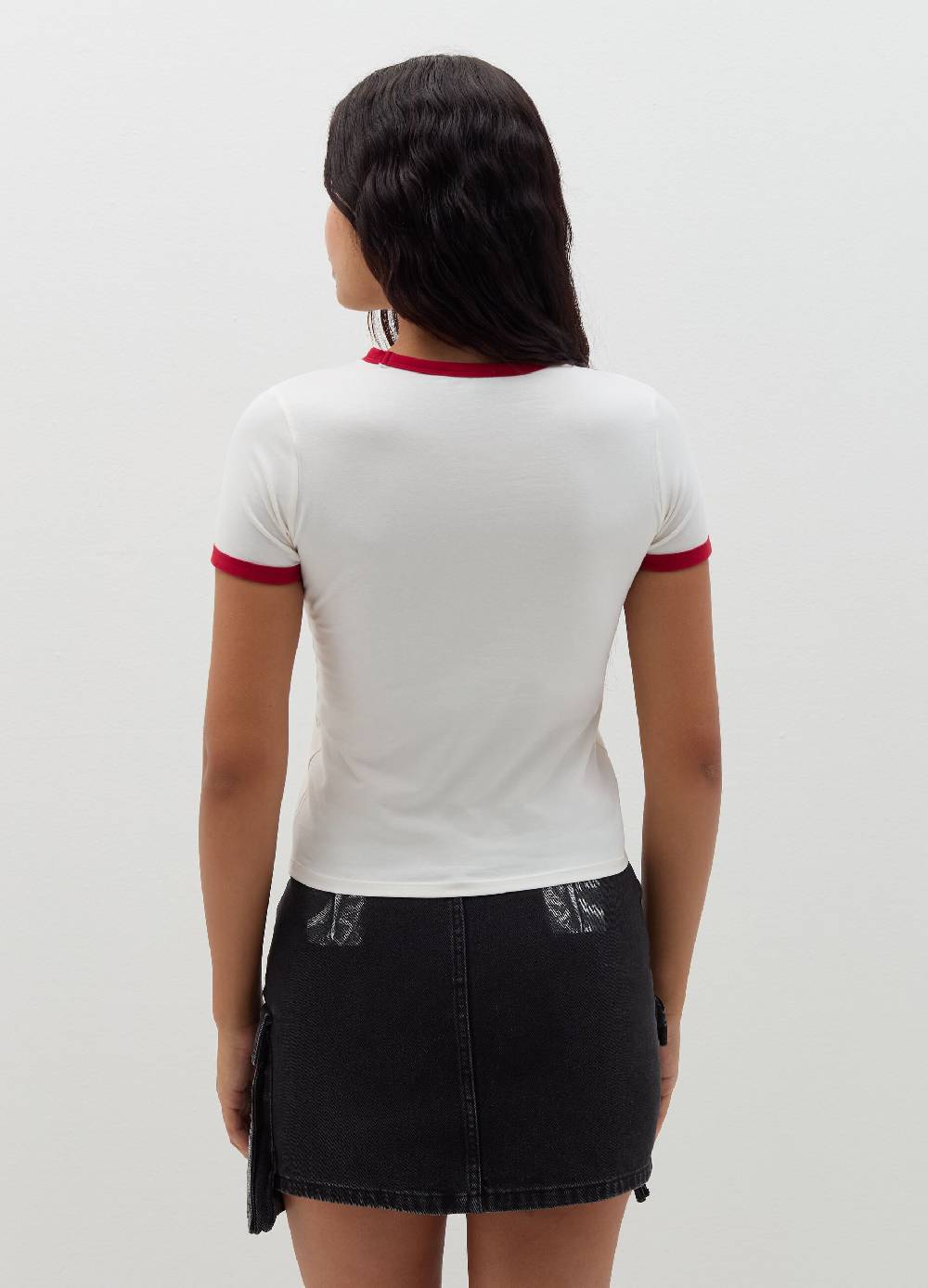 B. ANGEL T-shirt con profili a contrasto e stampa Fino al 65% di sconto