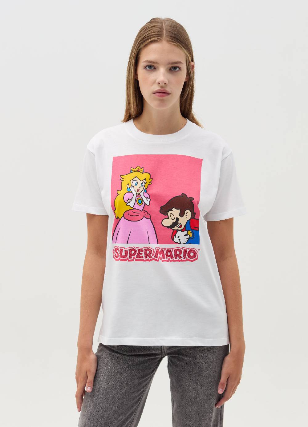OVS T-shirt con stampa Super Mario™ e strass Super sconto