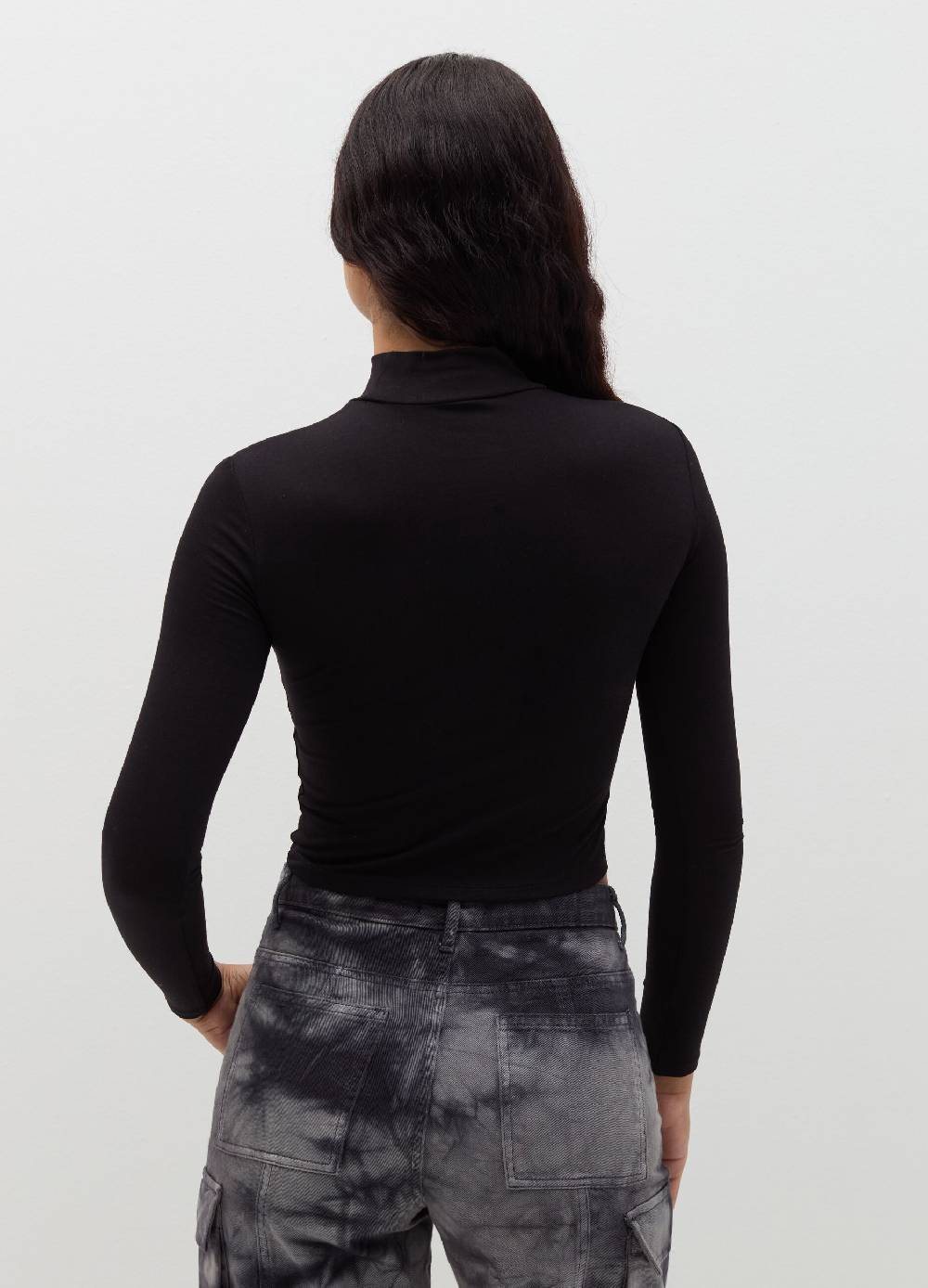 B. ANGEL T-shirt mock neck con maniche lunghe Enormi sconti